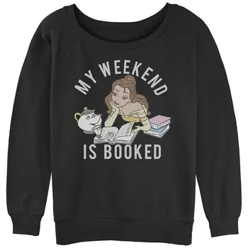 Толстовка с напуском и рисунком Disney's Beauty And The Beast Juniors «My Weekend Is Booked» Licensed Character, черный