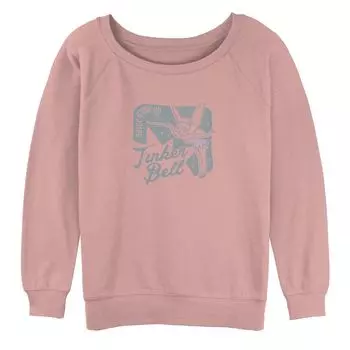 Толстовка с напуском и рисунком Disney's Peter Pan Juniors' Tinkerbell Never Grow Up Disney