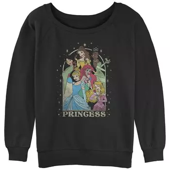 Толстовка с напуском из махровой ткани Disney's Princesses Junior's Arch с рисунком Licensed Character, черный