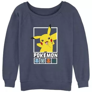 Толстовка с напуском из махровой ткани с рисунком Pokmon Squares Team для юниоров Licensed Character