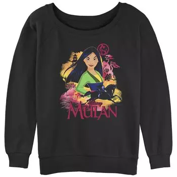 Толстовка с напуском из махровой ткани с рисунком Disney's Mulan Juniors' Warrior Pose Licensed Character