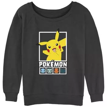 Толстовка с напуском из махровой ткани с рисунком Pokmon Squares Team для юниоров Licensed Character