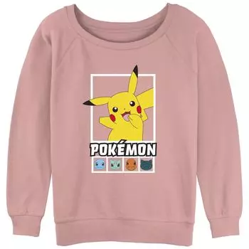 Толстовка с напуском из махровой ткани с рисунком Pokmon Squares Team для юниоров Licensed Character