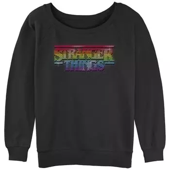 Толстовка с напуском с радужным логотипом Stranger Things для юниоров Licensed Character