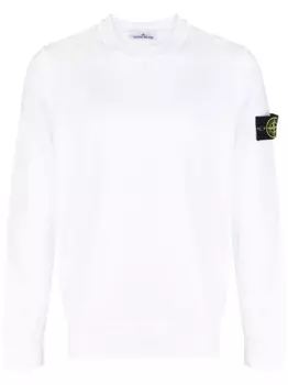 Толстовка с нашивкой Compass Stone Island, белый