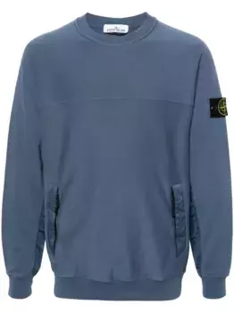 Толстовка с нашивкой Compass Stone Island, синий