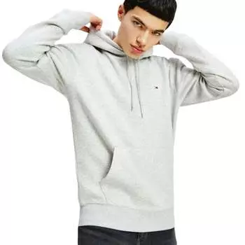 Толстовка с нашивкой-флагом худи grijs Tommy Jeans, серый