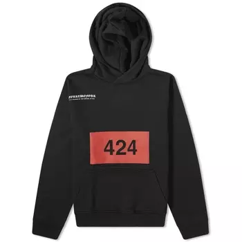 Толстовка с нашивкой-логотипом 424, черный