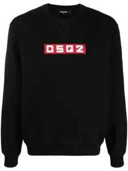 Толстовка с нашивкой-логотипом DSQUARED2, черный