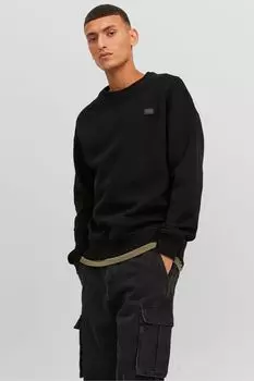 Толстовка с нашивкой-логотипом Jack & Jones, черный