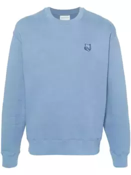 Толстовка с нашивкой-логотипом Maison Kitsun, синий