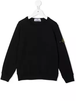 Толстовка с нашивкой-логотипом Stone Island Junior, синий