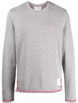 Толстовка с нашивкой-логотипом Thom Browne, серый