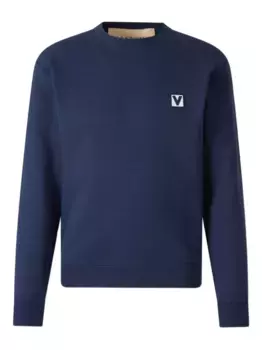 Толстовка с нашивкой-логотипом VALENTINO GARAVANI, синий