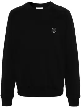 Толстовка с нашивкой Maison Kitsun, черный