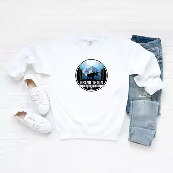 Толстовка с нашивкой национального парка Гранд-Титон Simply Sage Market
