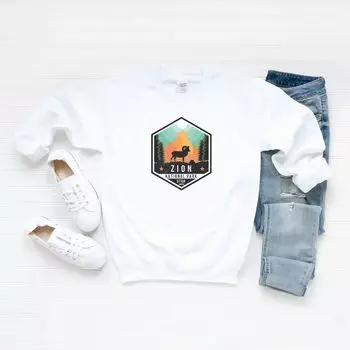 Толстовка с нашивкой национального парка Зайон Simply Sage Market