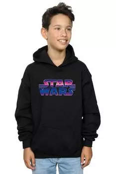 Толстовка с неоновым логотипом Star Wars, черный