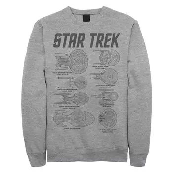 Толстовка с несколькими названиями кораблей Star Trek для юниоров Licensed Character