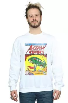 Толстовка с обложкой Superman Action Comics, выпуск 1 DC Comics, белый