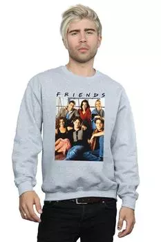 Толстовка с окном для группового фото Friends, серый