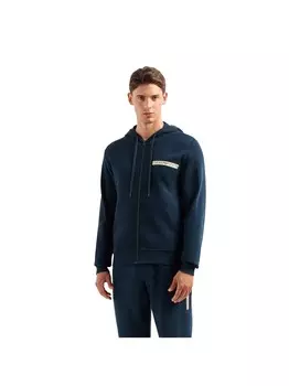 Толстовка с орлом Emporio Armani, синий