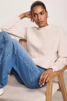 Толстовка с отделкой швами Mint Velvet, розовый