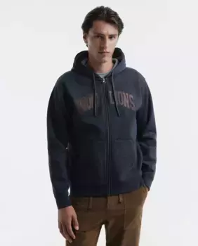 Толстовка с открытым принтом Sfera, темно-синий