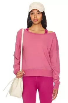 Толстовка с открытыми плечами la vida Spiritual Gangster, розовый