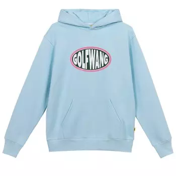 Толстовка с овальным логотипом GOLF WANG, цвет Голубой
