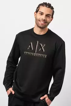 Толстовка с овальным вырезом и логотипом Armani Exchange, желтый