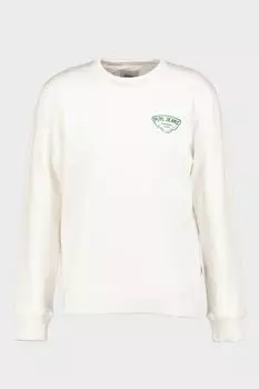 Толстовка с овальным вырезом и логотипом Pepe Jeans London, белый