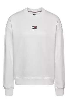 Толстовка с овальным вырезом и логотипом Tommy Jeans, белый