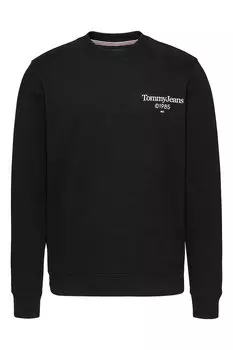 Толстовка с овальным вырезом и логотипом Tommy Jeans, черный