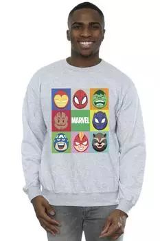 Толстовка с пасхальными яйцами Marvel, серый
