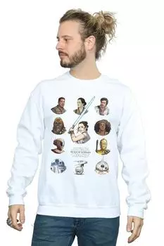 Толстовка с персонажами сопротивления «Звездные войны: Скайуокер. Восхождение» Star Wars, белый