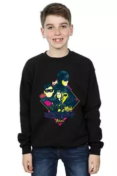 Толстовка с персонажем сериала «Бэтмен» в стиле поп-арт DC Comics, черный