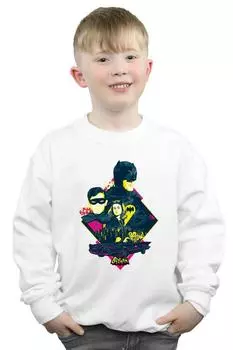 Толстовка с персонажем сериала «Бэтмен» в стиле поп-арт DC Comics, белый