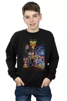 Толстовка с плакатом «История игрушек 4» Disney, черный