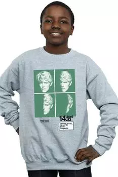 Толстовка с плакатом концерта 1983 года David Bowie, серый