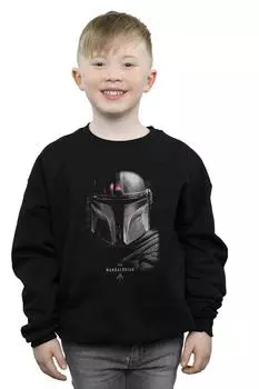 Толстовка с плакатом «Мандалорец» Star Wars, черный