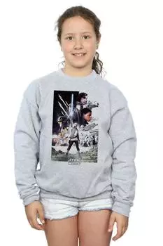 Толстовка с плакатом «Последние джедаи» Star Wars, серый