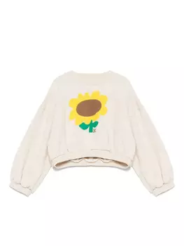 Толстовка с подсолнухом Bobo Choses, нейтральный