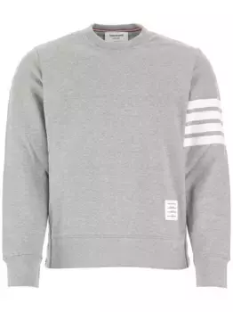 Толстовка с полосками 4-Bar THOM BROWNE, серый