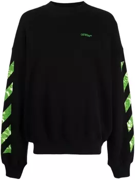 Толстовка с полосками Diag Off-White, черный