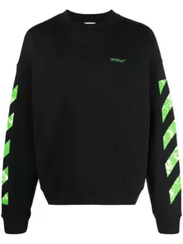Толстовка с полосками Diag OFF-WHITE, черный