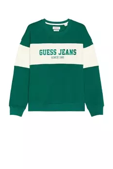 Толстовка с полосками horizon Guess Jeans, зеленый