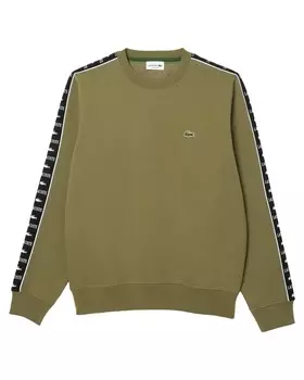Толстовка с полосками с логотипом Lacoste, зеленый