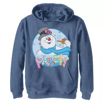 Толстовка с портретом Frosty The Snowman Candy Letters для мальчиков 8–20 лет Licensed Character