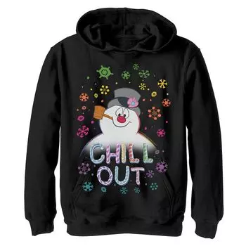 Толстовка с портретом Frosty The Snowman для мальчиков 8–20 лет Licensed Character, черный